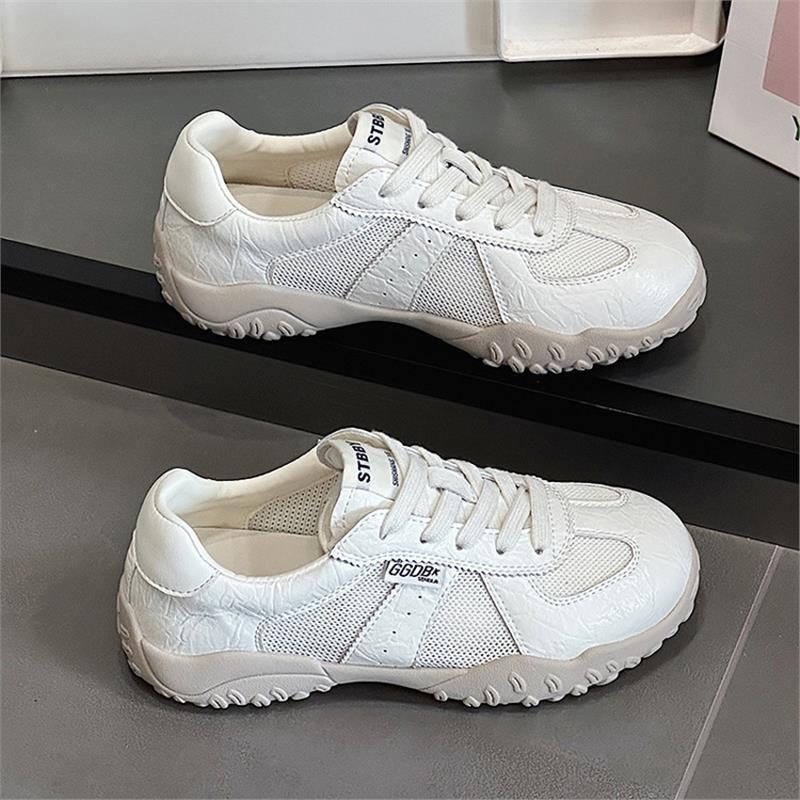 Mostarsea 时尚爆款~ 复古德训鞋女夏2025新款网面休闲阿甘小白鞋