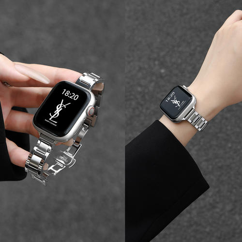 【夏季新款】适用iwatch苹果手表S11表带女款applewatch金属表链s