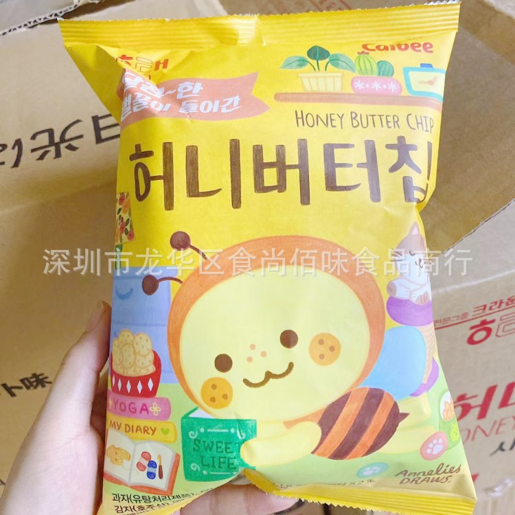 韩国进口食品海太牌蜂蜜黄油薯片马铃薯脆片休闲网红零食 60g