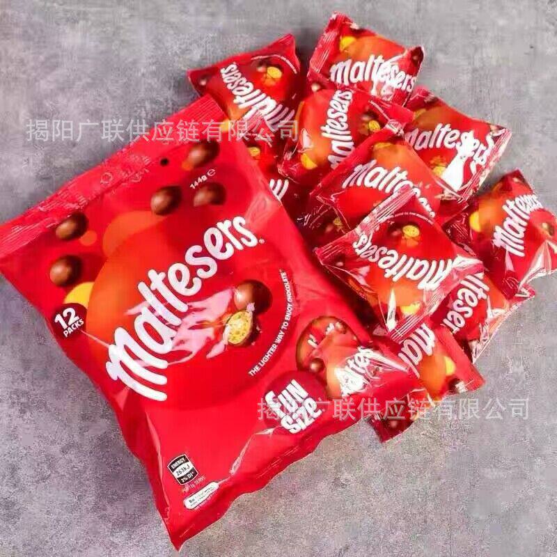 澳大利亚Maltesers麦提莎牛奶味夹心巧克力麦丽素144g