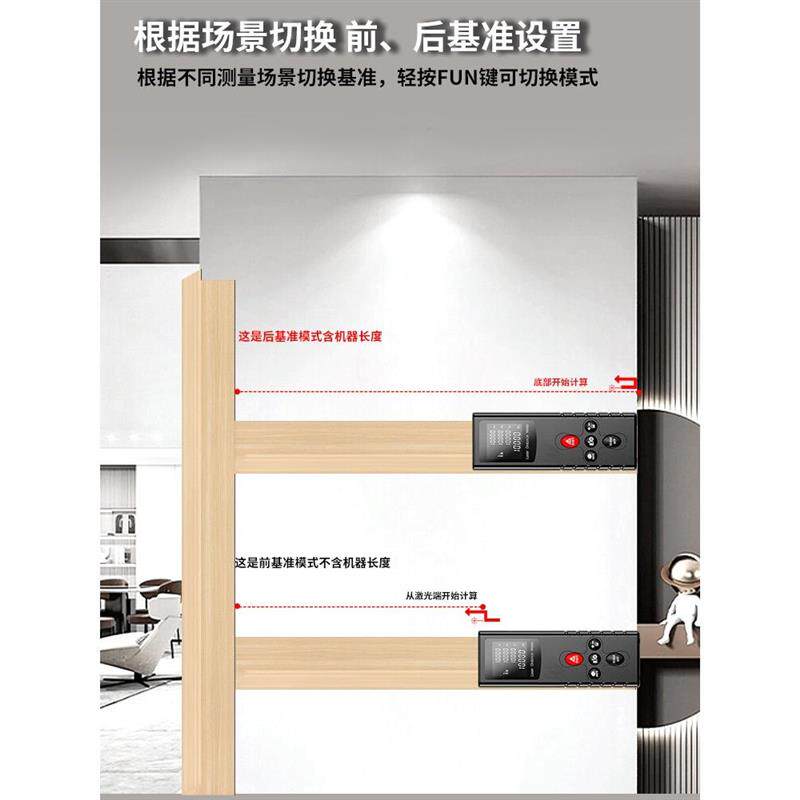 现货测距仪高度手持式电子尺红外测量仪尺S寸测距仪测量室