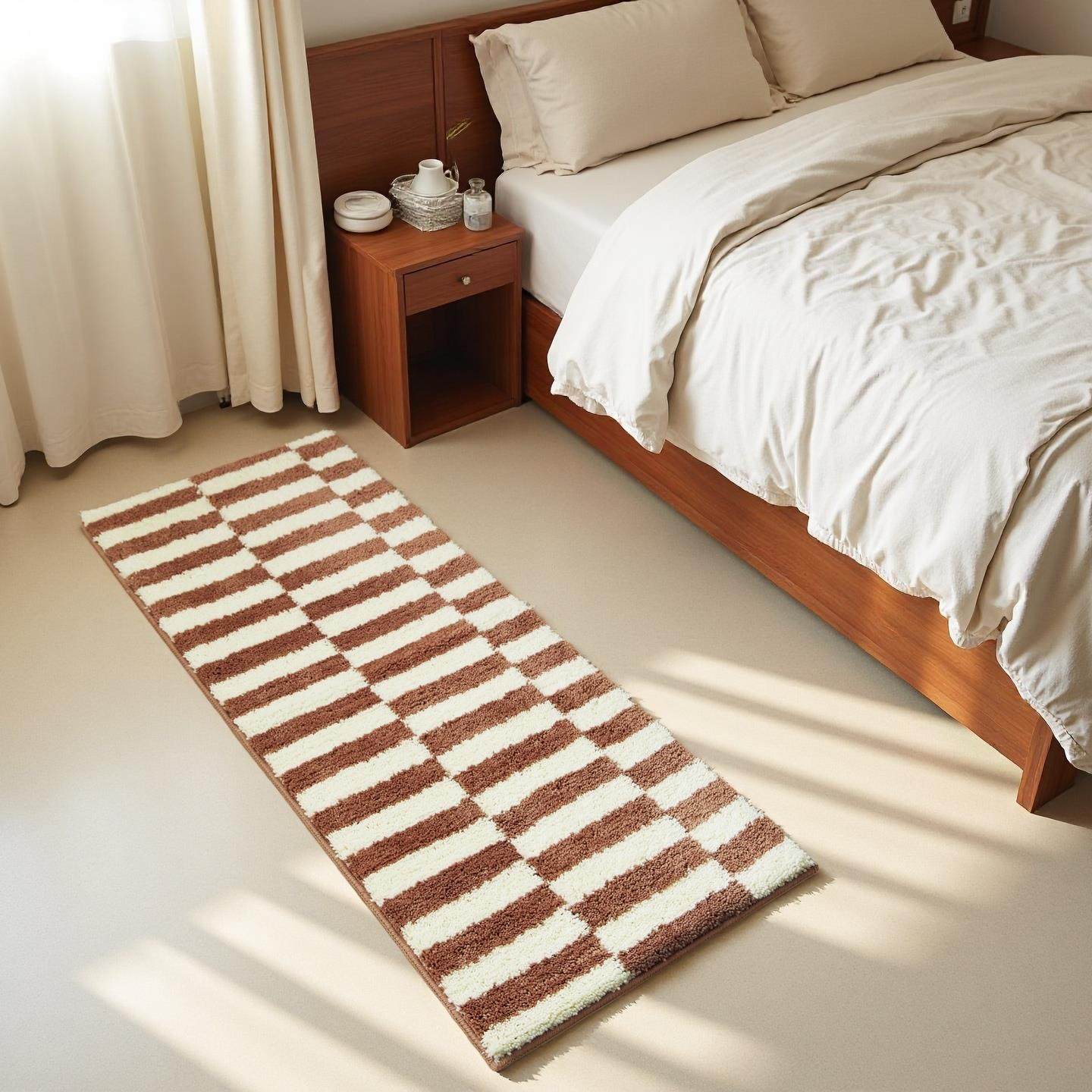 ins风卧室地毯床边毯高级色主卧女孩儿童房间床前毛绒地垫可机洗,居家布艺,床边毯,淘宝优惠券,粉丝福利购,淘宝优惠卷