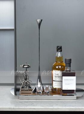 WU 物兮物 轻奢样板房售楼处托盘洋酒调酒饰品摆件组吧台酒柜搭配