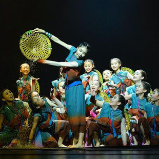 第十届小荷风采我们 田野女儿童演出服斗笠麦穗六一幼儿表演服装