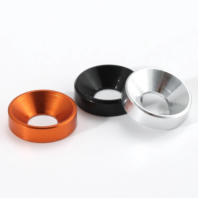 铝合金多彩色沉头垫圈高品质平头螺丝垫片耐磨金属垫圈 M2M3M4-M8