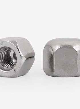 304不锈钢低矮型六角盖型螺母DIN917六角盖帽盲孔装饰盖母M3-M20