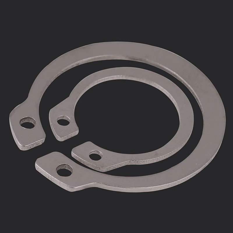 轴用挡圈卡环c形弹性挡圈卡扣葫芦型C型卡簧65MN锰GB894