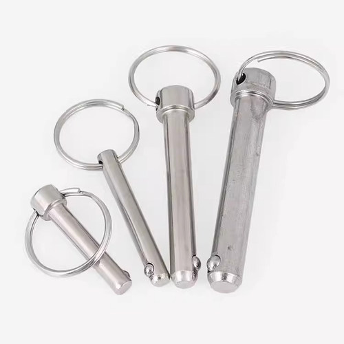 钢珠快卸销带圈钢珠销快速插拔钢珠销 单钢珠插销 轴安全销保险销