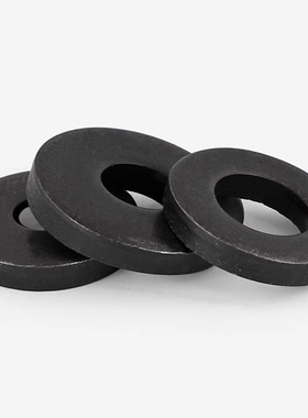 碳钢黑色加大加厚平垫GB96金属螺丝垫圈非标垫片按斤M3M4M5M6-M30