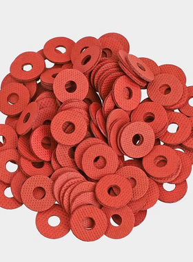 红纸绝缘垫片垫圈红色红钢纸垫片螺丝快巴介子圆形平垫片M2-M8