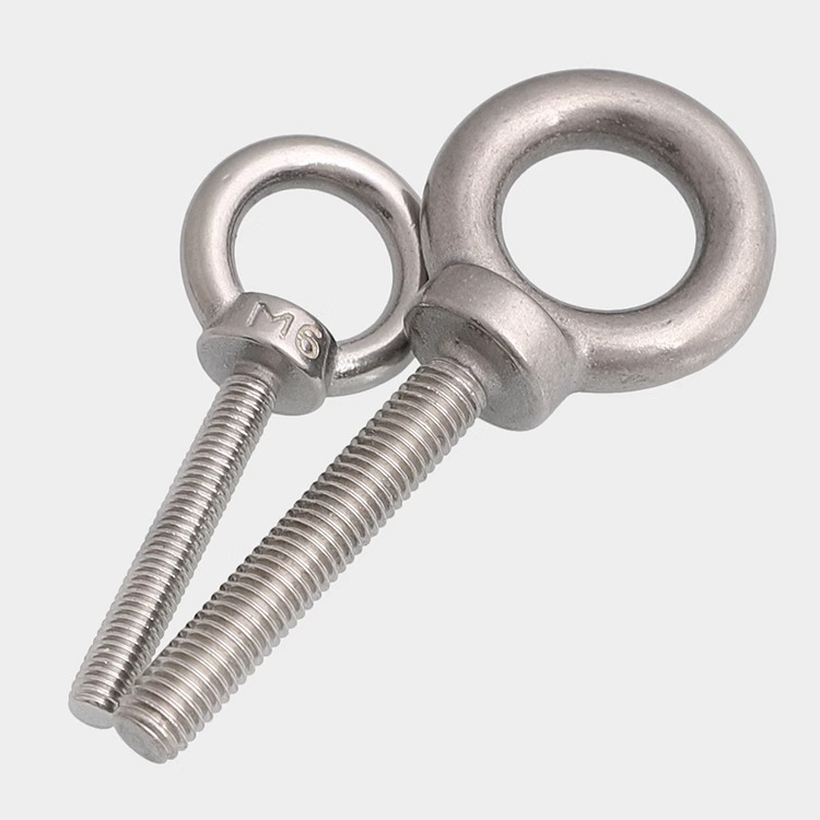 304不锈钢吊环螺丝螺母加长O型螺栓带圈羊眼起重螺丝钉M3M4-M24