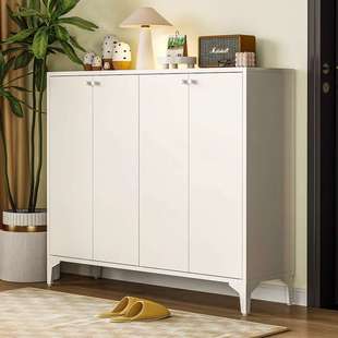 架玄关入户带门收纳柜现代简约大容量储物柜铁皮鞋 鞋 柜家用钢制鞋