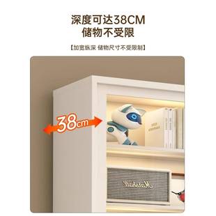 2003拉门书柜防尘玻璃展柜层示落地书推架落地收纳 家用多带锁GX