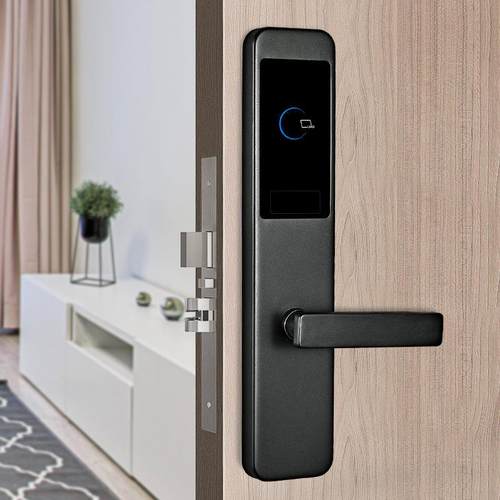 酒刷卡锁宾馆寓公民宿木门icD13卡智能卡门锁磁电子感应刷卡锁厂