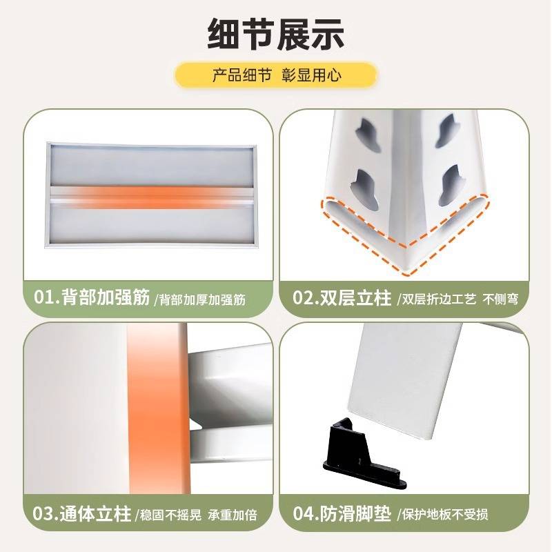铁艺书架家用置物架儿童绘本收纳架客厅书柜铁架落地多层钢制货架