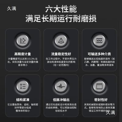 精度液齿轮计蚀量泵计高量齿轮泵高粘MRB度胶水泵耐高体温腐计量