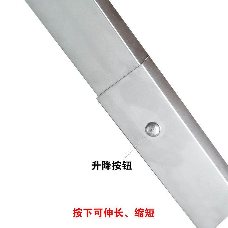 桌不锈钢可腿调升降叠腿玻璃不锈钢升桌茶几书桌餐餐台桌伸缩折折