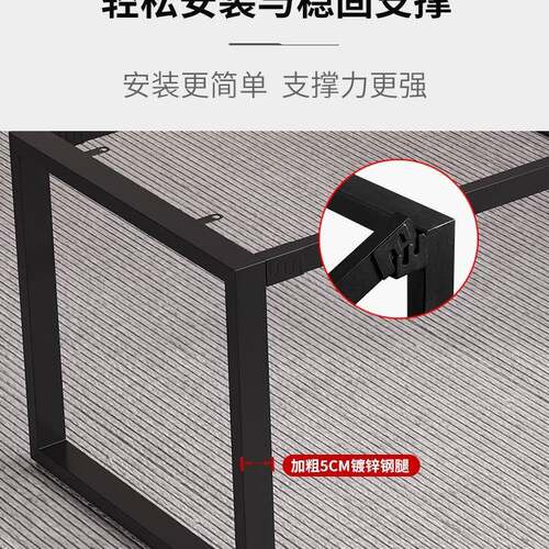 白色办公桌子桌老板简约代办公家具办公室总985经理桌现椅班组合