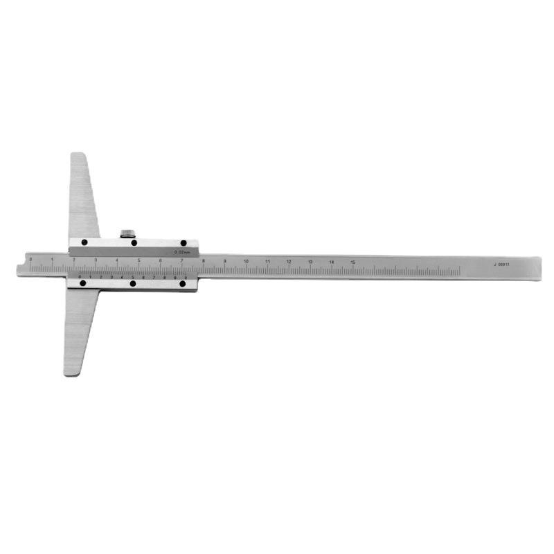 桂2林量具机械游WSC深度卡尺标0-15000300不锈钢高精度深度卡
