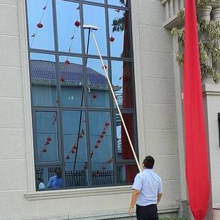 擦玻璃刮高层洗门头户墙壁瓷保洁工具新款 砖窗杆擦PWR玻璃加长长