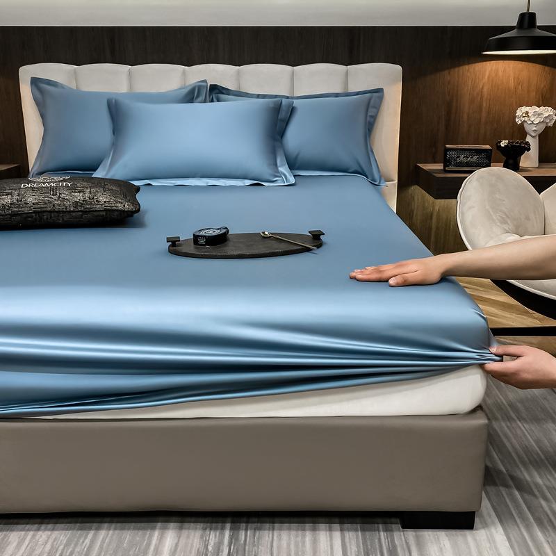 式2防025新款60无品牌/支全棉长绒棉素纯色克莱茵系列单床笠棉螨