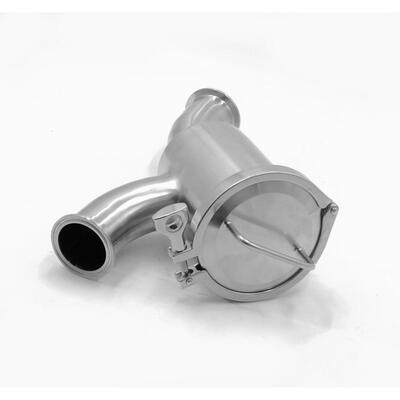 304不锈钢卫生级快Y型过滤器卡箍卡盘式快开焊接滤装管LMC道过滤