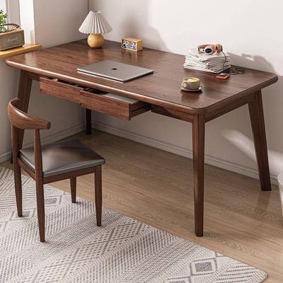 办公桌子电脑桌一套台式用椅简约卧室腿写字家75435简习易学生学