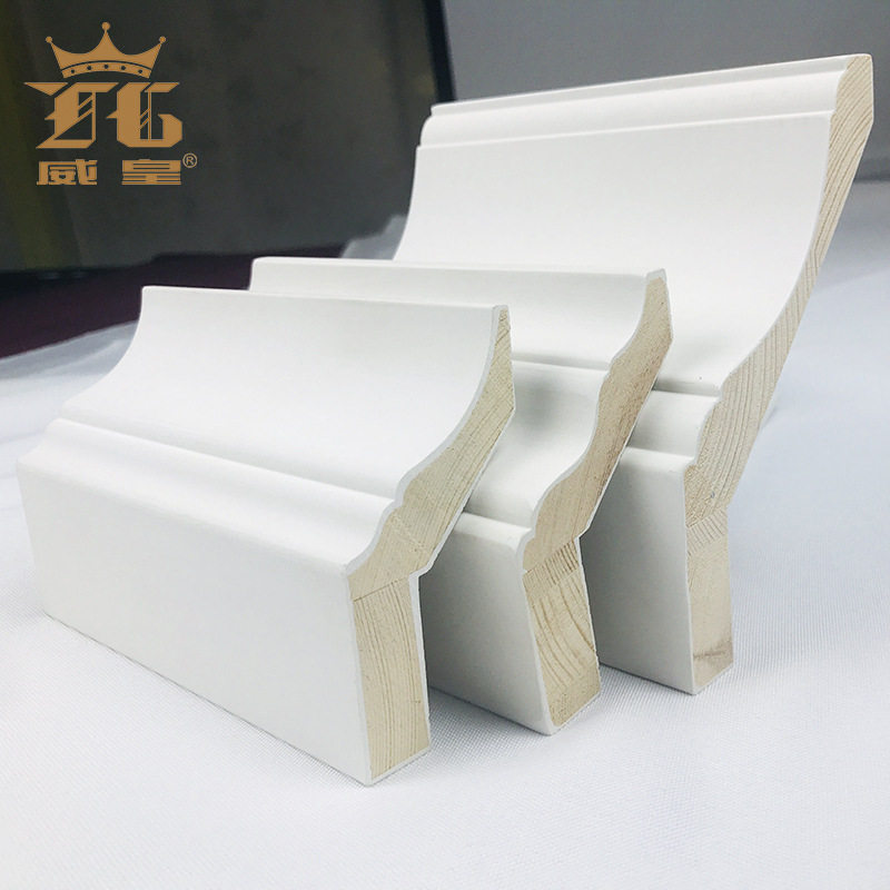 威皇松木衣柜顶角线原木色