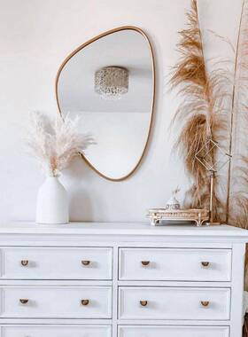 热销镜14049爆款不防规则异形子浴室镜水滴镜简约挂墙壁挂式水