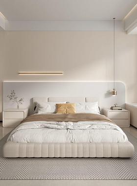 轻多功能奶小油风型现实木床头柜59030卧室简约代极简奢感收纳贸