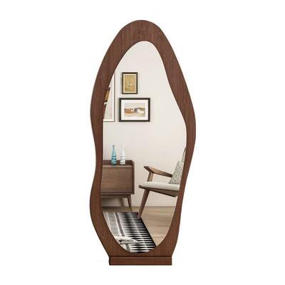 轻奢风穿衣全身镜异子形芒果落地镜高清家服装店试KPR用衣异形镜