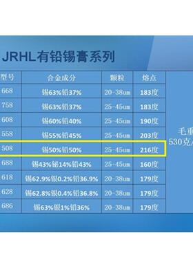 LED锡膏50锡浆/有铅锡膏508#0含铅焊锡Sn膏50Pb50高温VQI锡膏5500