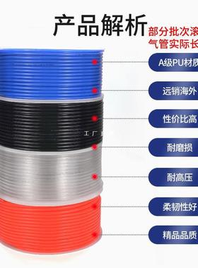 P气管气动管85高压气管空压YDZ机气泵接头气动配U件4/6/8/10/*12