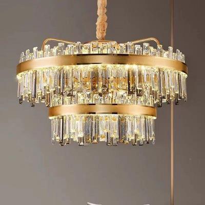 水晶吊客厅复吊376灯灯后现代简轻奢主灯式约楼卧室餐厅灯套装设