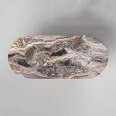 意式 极简然理石餐桌形设计大师天款 现代67039别墅客厅家用椭圆茶