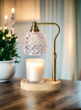 玻灯璃罩调LS-011B节高度台灯可升降蜡灯定融烛伸缩家用可时融复