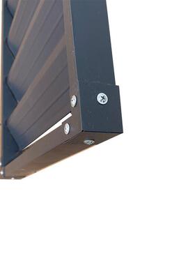 层铝合金联动防雨百叶通窗风口单手动可调GFH节室外防百水防锈叶