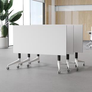 初创公司电脑可折叠移动便捷职员桌桌桌搬家办公桌约会议椅组合现