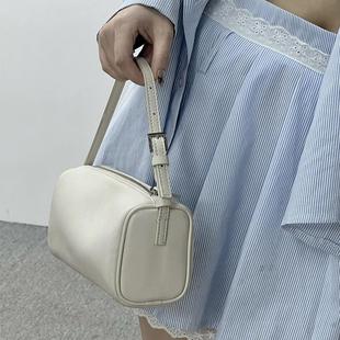 画颜女2024新款 笔袋包牛皮手拎包90s真皮迷你腋下TR手提笔筒包