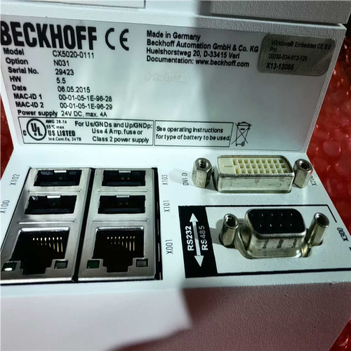 议~倍福CPU:CX5020-0111，全新无包装
