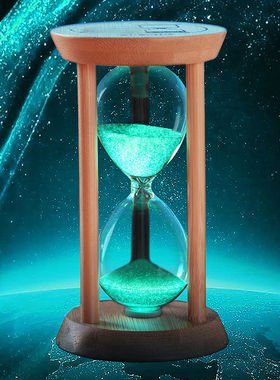 夜光沙漏计时器儿童防摔学习专用3/10/30分钟半小时创意流沙摆件