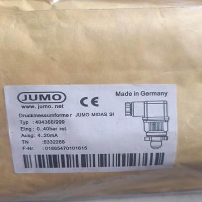 全新JUMO久茂传感器404366999 040bar rel 4…20mA 5332288