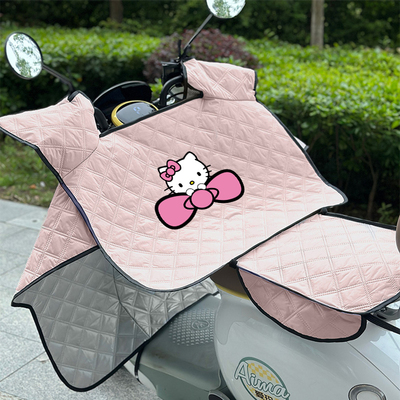 电动车挡风被夏季新款防水防晒罩小型电瓶车四季通用遮阳防风薄款