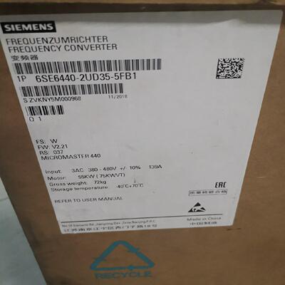 议~西门子440变频器6se6440-2ud35-5fb1