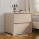 简约现代床头柜奶油风实木收纳免安装 轻奢床头柜卧室家用 新款