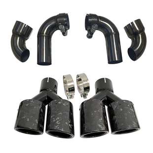 适用于三代名爵mg6 排气管四出尾喉尾唇扰流板升级双出排 6pro改装