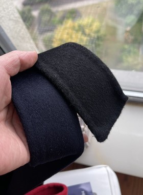 黑色双面毛呢腰带大衣绑色外套装饰配件男女收腰百搭收腰2022新款