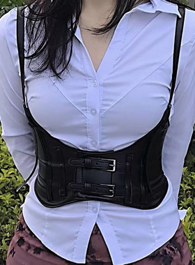 腰封简约百搭吊带法式束腰