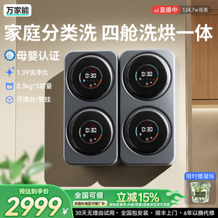 壁挂式双舱洗内衣内裤专用洗衣机迷你小型全自动一机三桶筒袜子仓