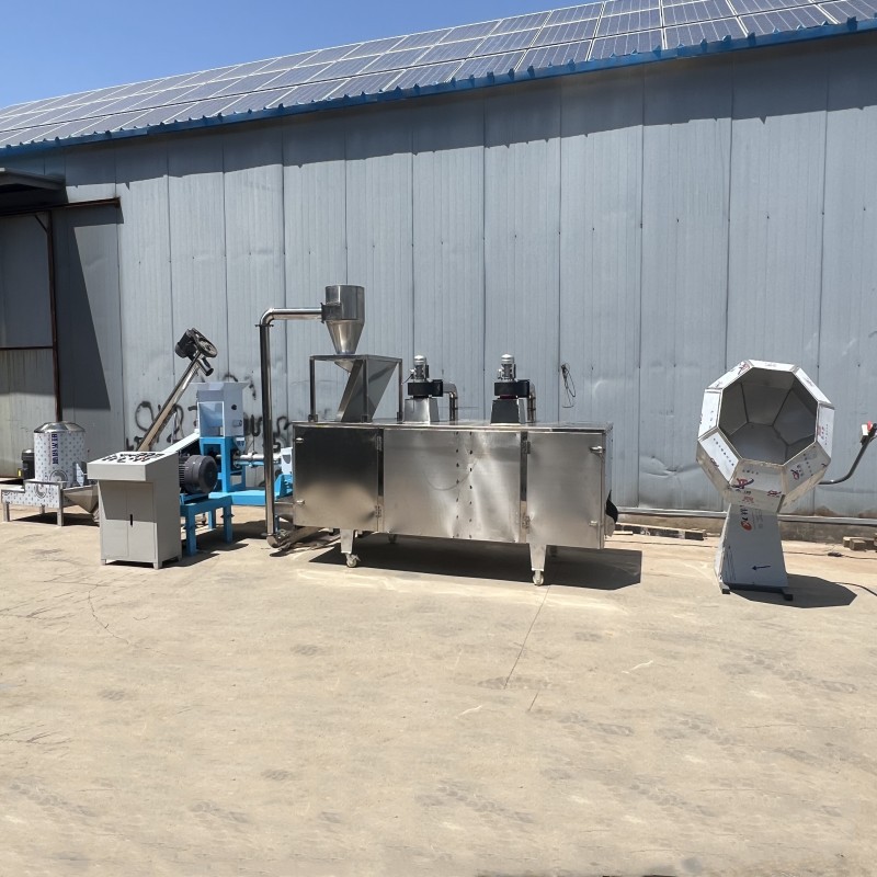 狗粮机 宠物饲料膨化机 漂浮性鱼青蛙饲料颗粒机